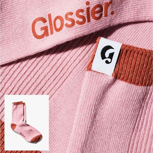 Glossier Accessories - GLOSSIER Socks One Size New with Tag Gift Limited Edition Collectible Trendy